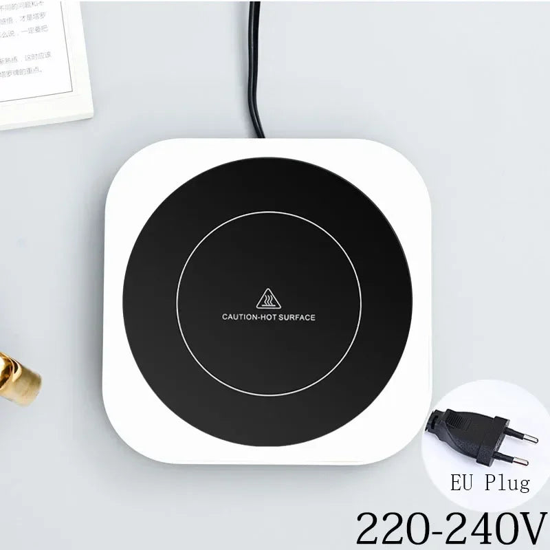 Coffee Mug Warmer for Milk Tea Teapot Electric Heating Cup Plate High Temperature 80 Degree Celsius for Home Office Desk Use