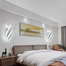 Modern 3 colors LED Wall Lamp Minimalist Black White Line Decor Lights For Bedroom Bedside Backwall Stairway Aisle Illumination