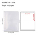Frosted Photo Album 3/4/5inch Photo Card Train Ticket Card Collection Book Wholesale Transparent Photo Card Storage Album