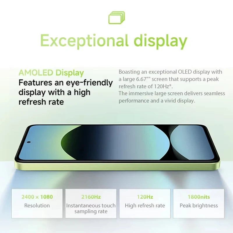 Used Phone Xiaomi Redmi Note 14 4g Nfc Helio G99-Ultra 6.67'' 120 Hz Amoled Screen 108 Mp Ai Camera Charger Not Included