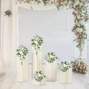 Wedding centerpieces, cardboard vases