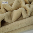 Plain Faux Fur Fabric Smooth Clothes Coats Dolls Sewing Thickened Imitation  Rabbit Plush Textile Soft Silky.