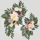 Yannew Artificial Flower Arch Kit for Wedding, Eucalyptus Garland.