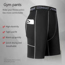 High Performance Men's Compression Shorts With Pocket - Quick Dry Breathable Stretchy Base Layer For Sports Gym
