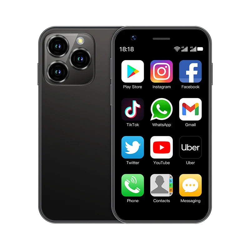 SOYES XS16 Mini - Android 10.0 Smartphone (4G Network, 2GB RAM, 16GB ROM, 3" Screen, 5MP Camera, Dual SIM,