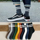 5 Pairs Of Men's Socks, Autumn And Winter Vintage Fun Fashion Athletic Socks, Sports Trend Socks - BUY ABROAD NOW