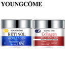 YOUNGCOME Collagen, Retinol & Hyaluronic Acid Cream - Anti-Aging Face Moisturizer for Face, Firming Set of 2