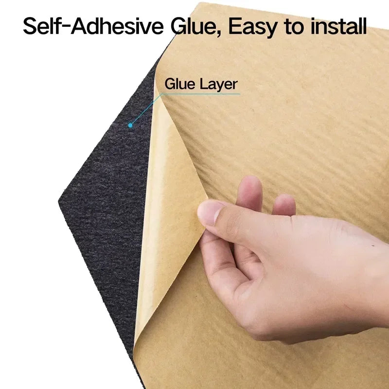 HexagonalSelf-adhesive Acoustic Panels Sound Proof Foam Panels Y-Lined Design to Absorb Noise Eliminate Echoes Black. - 12/6/1piece
