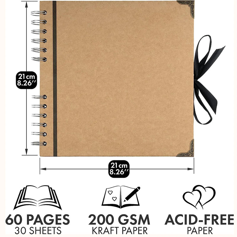 Craft Album Scrapbooking Paper Picture Album for Wedding Anniversary Gifts Photo Albums Scrapbook Folding Page DIY Albu