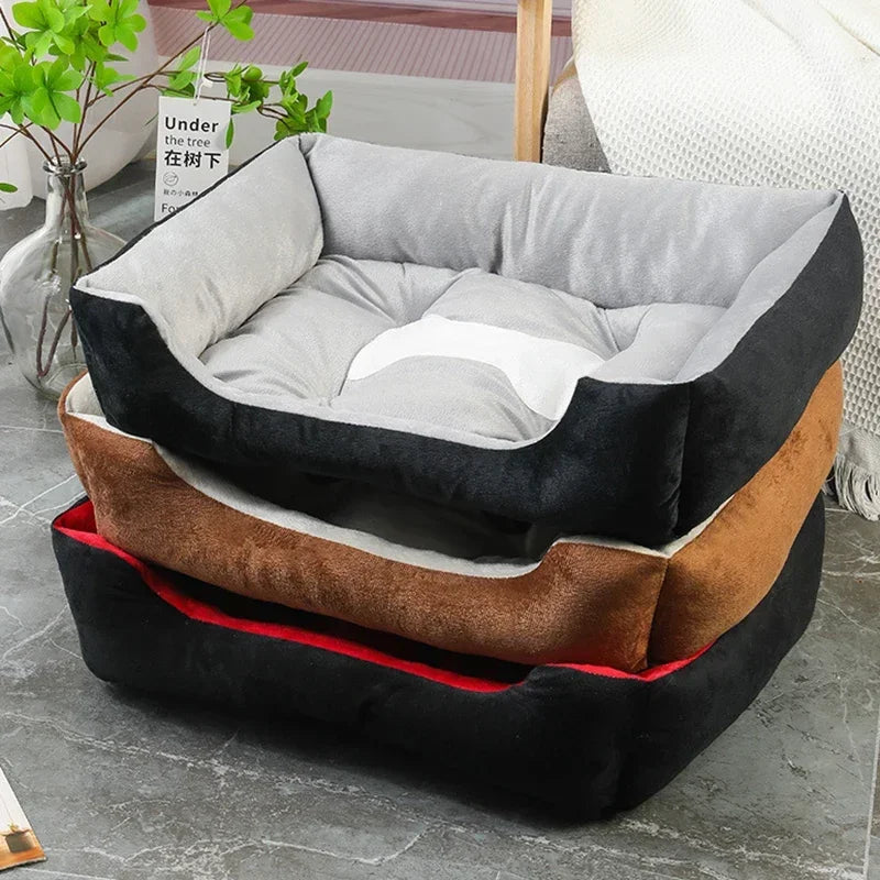 Dog Cat Bed for Large Dog Cushion Non-slip Sleeping Cat Bed Winter Warm Thickened Dog Bed Soft Cat Mat Pet House