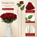 Artificial velvet roses, real touch fake roses, Valentine's Day flowers
