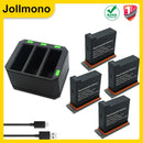 Batteries for DJI Osmo Action Camera Battery Channel USB Charger bateria For DJI Osmo Action Camera Accessories. - 1300mAh