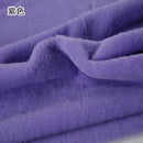 Plain Faux Fur Fabric Smooth Clothes Coats Dolls Sewing Thickened Imitation  Rabbit Plush Textile Soft Silky.