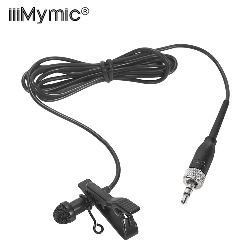iiiMymic Omnidirectional Lapel Lavalier Microphone For Sennheiser Wireless BodyPack 3.5mm Lockable Mic ME2 Meeting Room Video