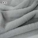 Plain Faux Fur Fabric Smooth Clothes Coats Dolls Sewing Thickened Imitation  Rabbit Plush Textile Soft Silky.