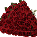 Artificial velvet roses, real touch fake roses, Valentine's Day flowers