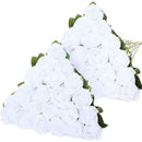 Artificial Roses Flowers Velvet Rose Bouquet for Home Wedding Decoration.