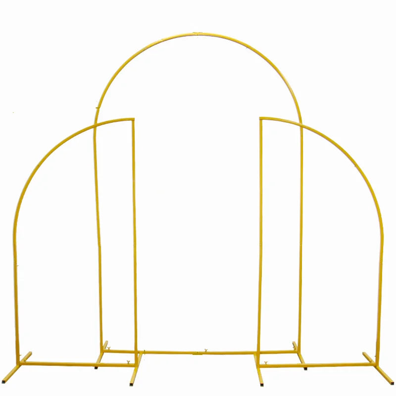 Metal Wreath Arch Set, Wedding Backdrop, Decorative Flower Stand,