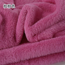 Plain Faux Fur Fabric Smooth Clothes Coats Dolls Sewing Thickened Imitation  Rabbit Plush Textile Soft Silky.