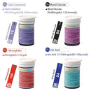Accu answer 4in1 biochemical analyzer blood detection equipment cholesterol strip diabetes hemoglobin test paper uric acid str