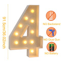 Giant LED Light Up Birthday Number Figure for 1st Birthday, Anniversary, Wedding,
