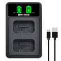 Dual Charger for Sony A6000 A6400 A6300 A6500 A7 A7II A7RII A7SII A7S A7S2 A7R. - 4X 2000mAh NP-FW50 NP FW50 Battery + LED USB