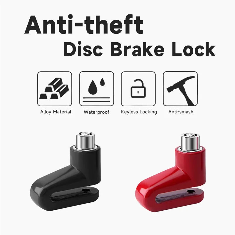 Anti-Theft Disc Lock with Security Reminder Cable For Xiaomi M365 Electric Scooter Bike Bicycle Motorcycle Mini Disc Brake Lock