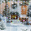 4/8/12/16M Iridescent Snowflake Garlands Paper Snowflakes Hanging Frozen Birthday Party Supplies Wedding Winter Wonderland Decor