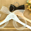 Personalized wedding hanger, custom wooden hanger for wedding dresses.