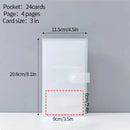 Frosted Photo Album 3/4/5inch Photo Card Train Ticket Card Collection Book Wholesale Transparent Photo Card Storage Album