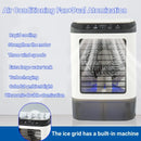 Air Conditioner Portable, Fan Desktop Dual Spray Ultrasonic Atomization 3-Speed Mute Air Cooler Night Light Electric Fan for Home