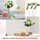 Bouquet of real looking artificial silk roses