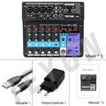 Professional 8-6-4 channel digital mixer sound card microphone mobile phone live broadcast computer recording DJ audio equipment