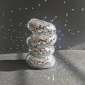 Small Sliver Disco Ball Vase Flower Planter Pot Table Decor Sculpture Table Centerpiece Home Decor Unique Housewarming Gift