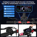 Electric Scooter 1000W 45km/h Powerful Kick Scooter 17.5Ah 11 inch Anti-skid Off-Road Tire Scooters 65km Max Range - iScooter iX6