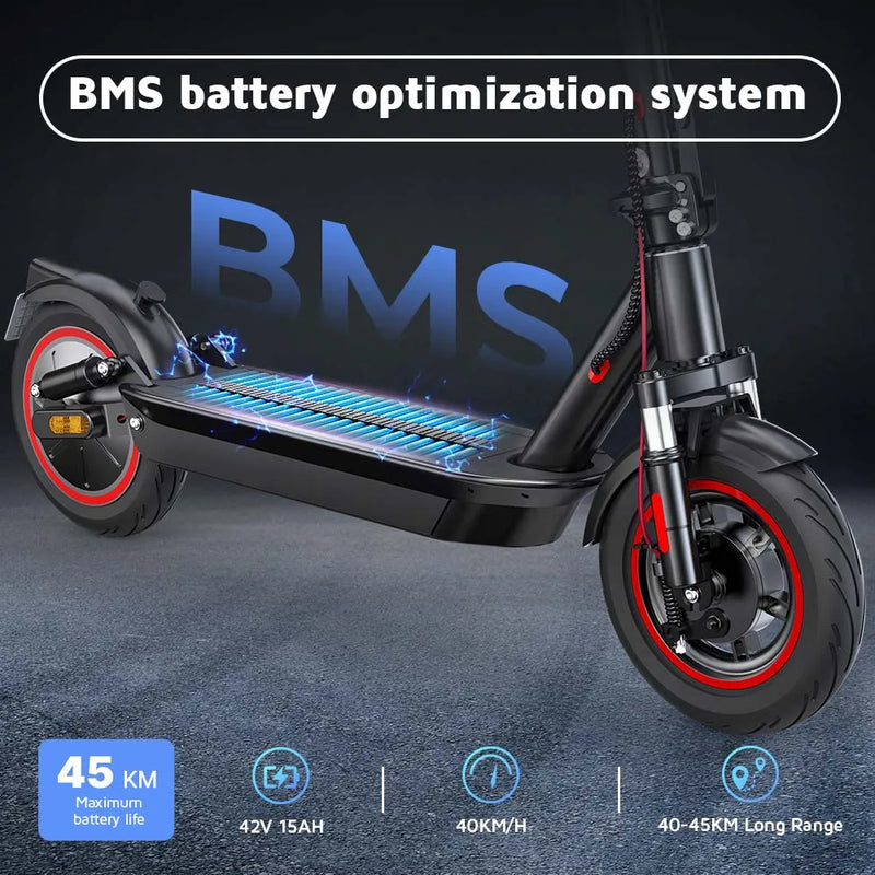 I10 Electric scooter engine WOW 36 V 15 Ah foldable 10 inch maximum range 45 km application