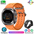 Smart Watch, IP68 Waterproof Bluetooth Call Compass Smartwatch for Men Women 1.43" AMOLED Screen SpO2. - NEW 2025 Watch 7 Ultra 47mm