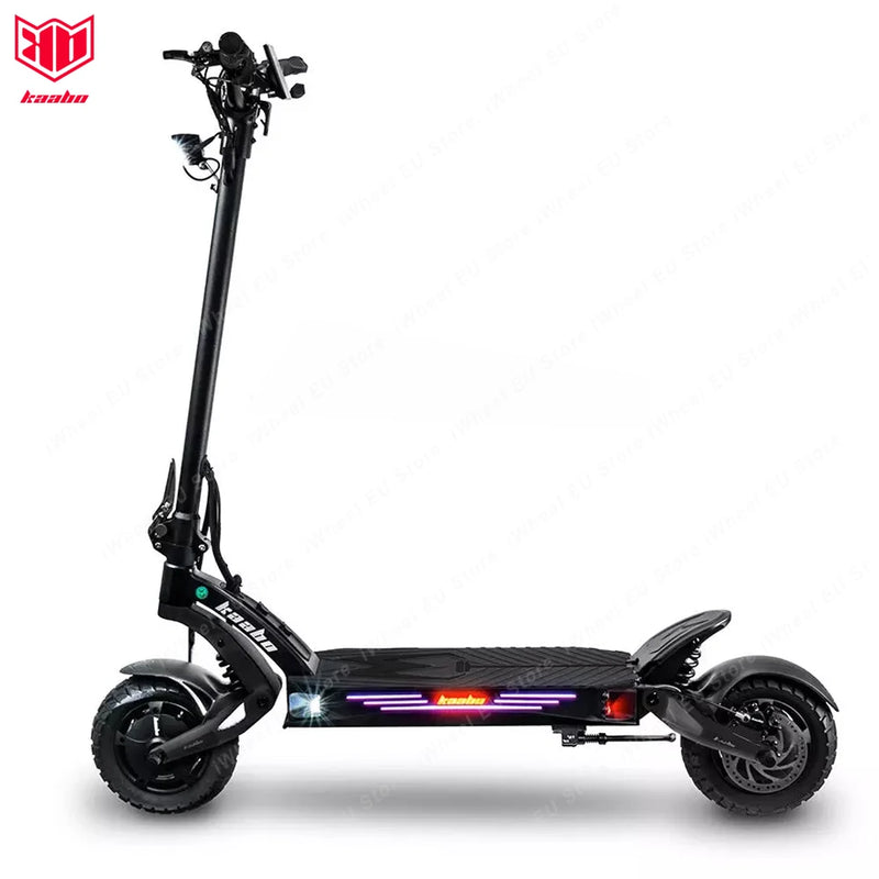 Kaabo Mantis King GT 60V 24Ah 1100W * 2 Motor 70 km/h Smart Central Display NFC Lock Adjustable Oil Spring Shock Hydraulic Brake