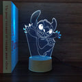 Lilo & Stitch Animation Peripherals Stitch Cartoon Night Lamp Bedside Ambience Lamp Bedroom Decor Children's Birthday Gift