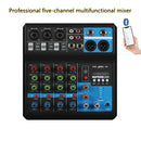 4 - Way Mixer Audio Professional Sound With Card Effects Processor Pro Equipment Mixing Console Usb Portable Video Consumer