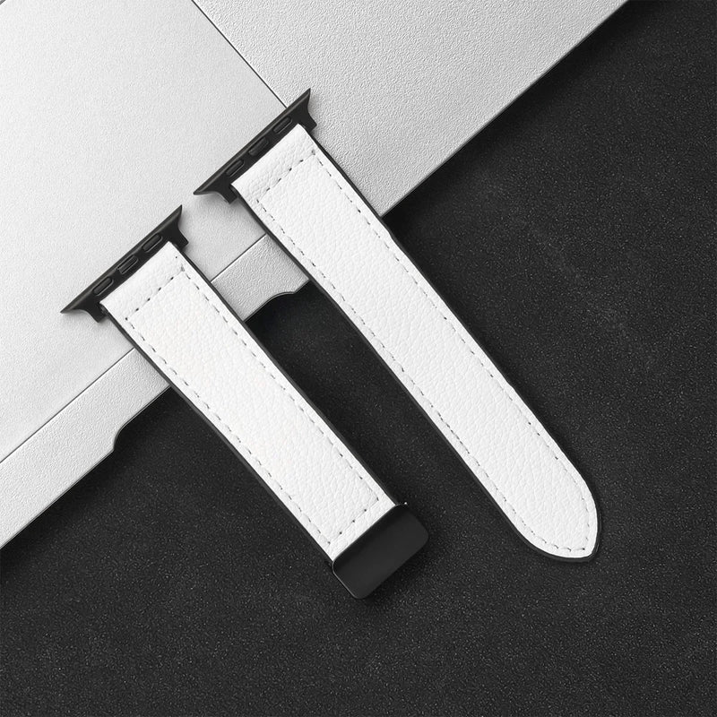 Silicone+Leather Strap For Apple Watch Band 49/44/42/45/38/40/41 Accessories Bracelet for iWatch Ultra Series 10 9 8 7 SE 6 5 4