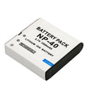 Battery + Charger For Casio Exilim EX-Z600 EX-Z750 Z1000 Z1050 Z1080 FC100 FC150 P505 P600 P700 Camera. - 2000mAh NP-40 NP40 CNP-40
