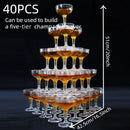 Acrylic champagne coupe glasses for engagement parties