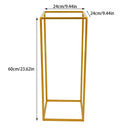 Tall metal gold wedding flower stand for decoration