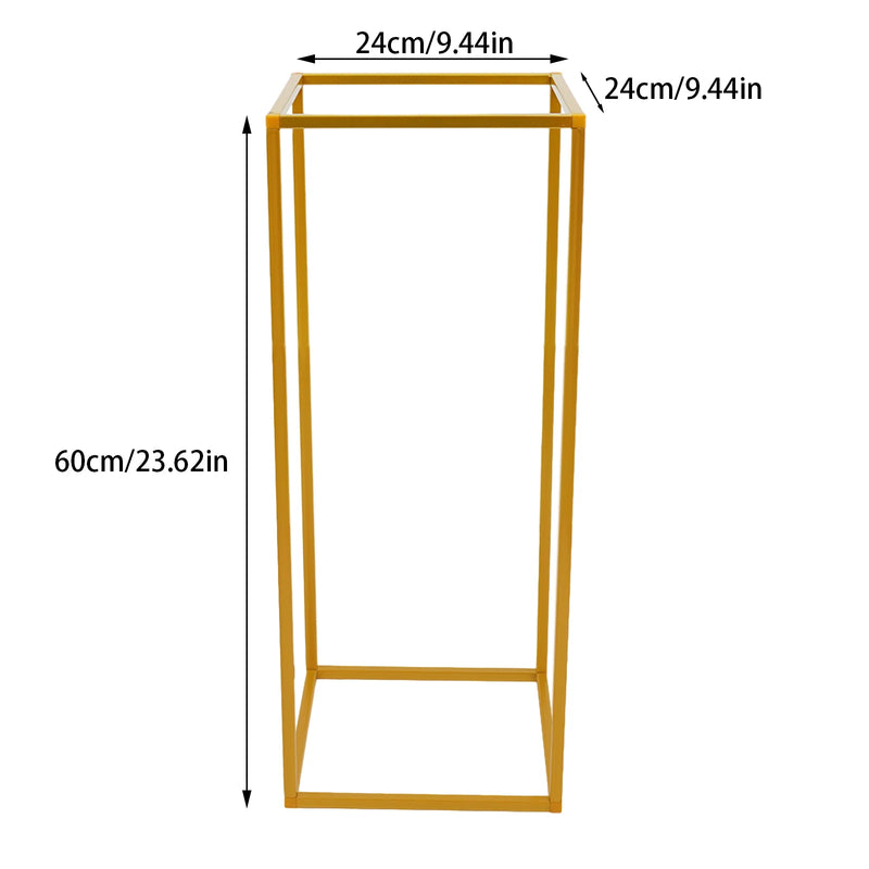 Tall metal gold wedding flower stand for decoration