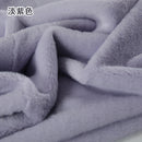 Plain Faux Fur Fabric Smooth Clothes Coats Dolls Sewing Thickened Imitation  Rabbit Plush Textile Soft Silky.