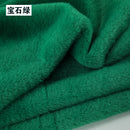 Plain Faux Fur Fabric Smooth Clothes Coats Dolls Sewing Thickened Imitation  Rabbit Plush Textile Soft Silky.