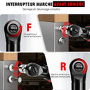 Cordless Electric Ratchet Wrench,90°. Angle Wrench 12V Power Ratchet Tool with 2 Batteries & Charger+7 Sockets. - DayPlus 200NM 3/8"