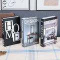 3Pcs Fashion Fake Books Living Room Decoration Designer Books Coffee Table Ornaments Club Hotel Room Villa Prop Books Decoration