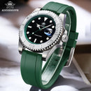 ADDIESDIVE Men's Watch Hot Sale AD2040 41mm Rotatable Bezel Waterproof 200M Diving Watch Colour Rubber Strap Luminous WristWatch
